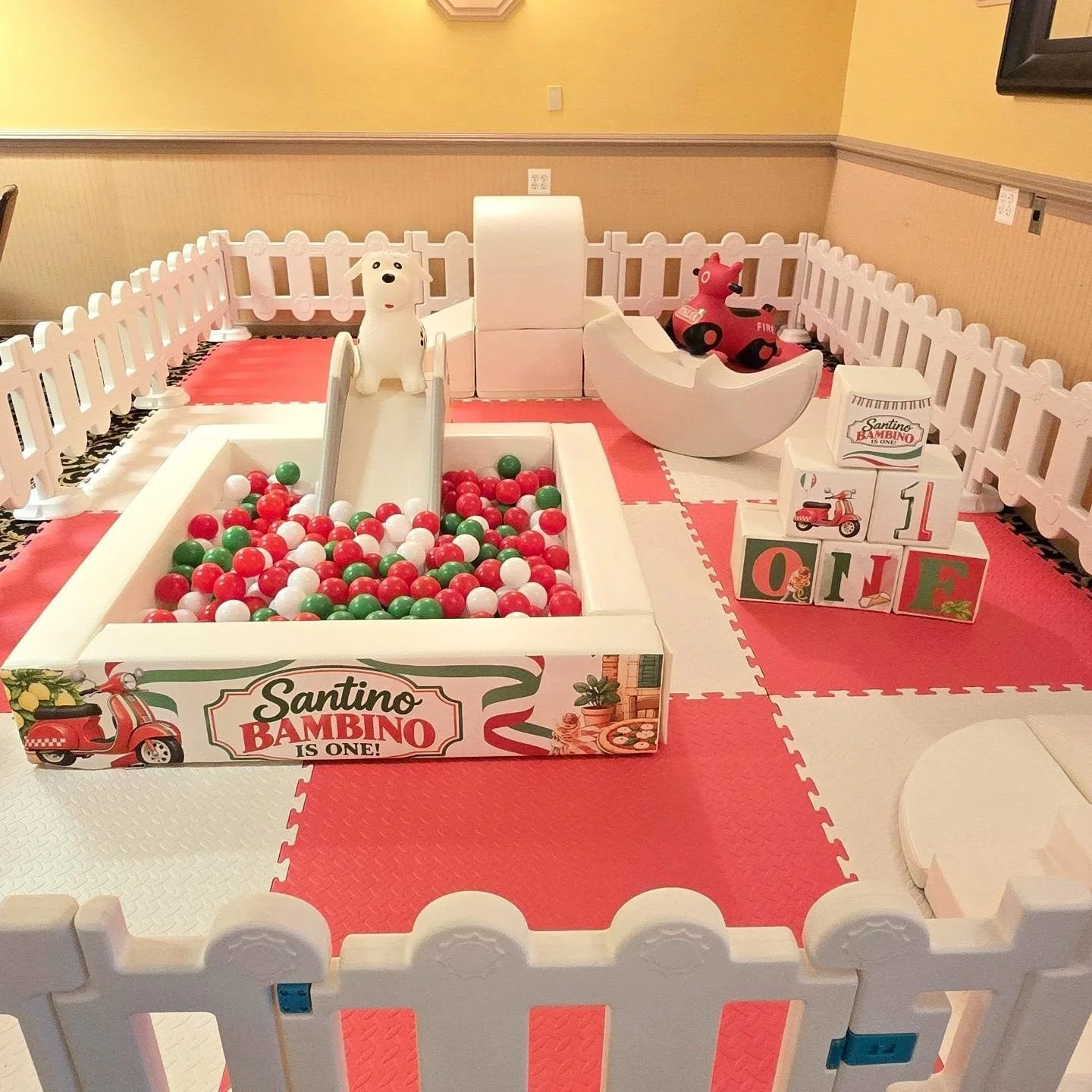 Santino Bambino is ONE! 🇮🇹 &hearts;️

A little taste of Italy for Santino's 1st birthday!From the red, white, and green ball pit to the custom Italian inspired details, everything came together bellissimo!

Buon Compleanno, Santino! 🎉

#italianthe