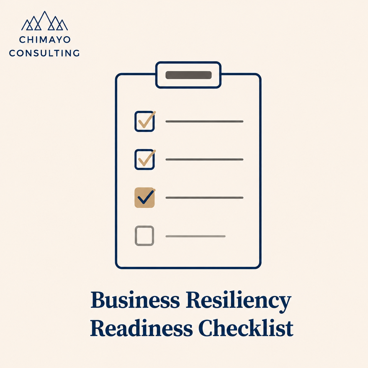 Business Resiliency Readiness Checklist