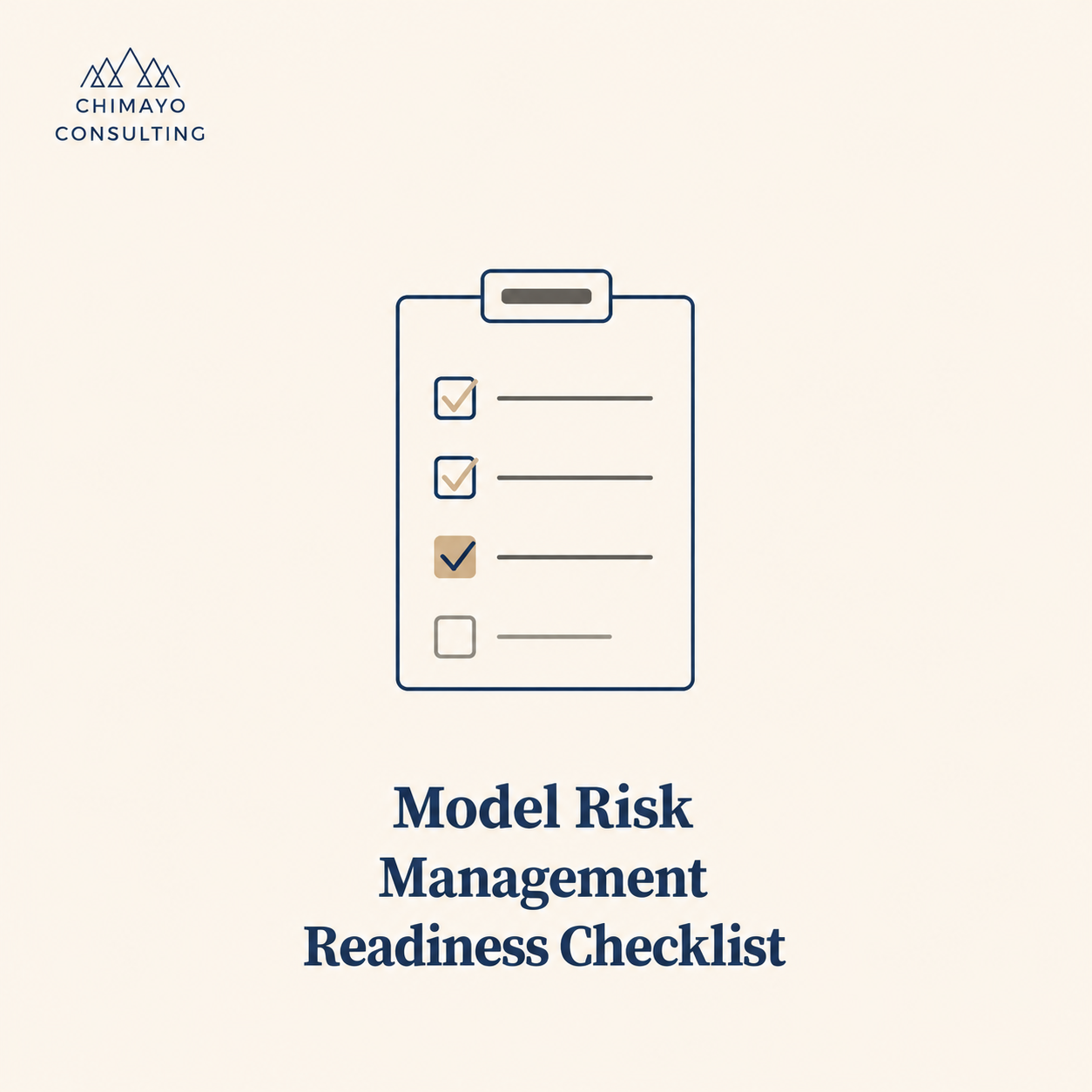 Model Risk Management Readiness Checklist