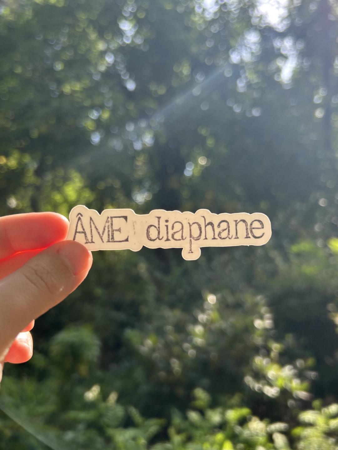 Sticker ÂME diaphane