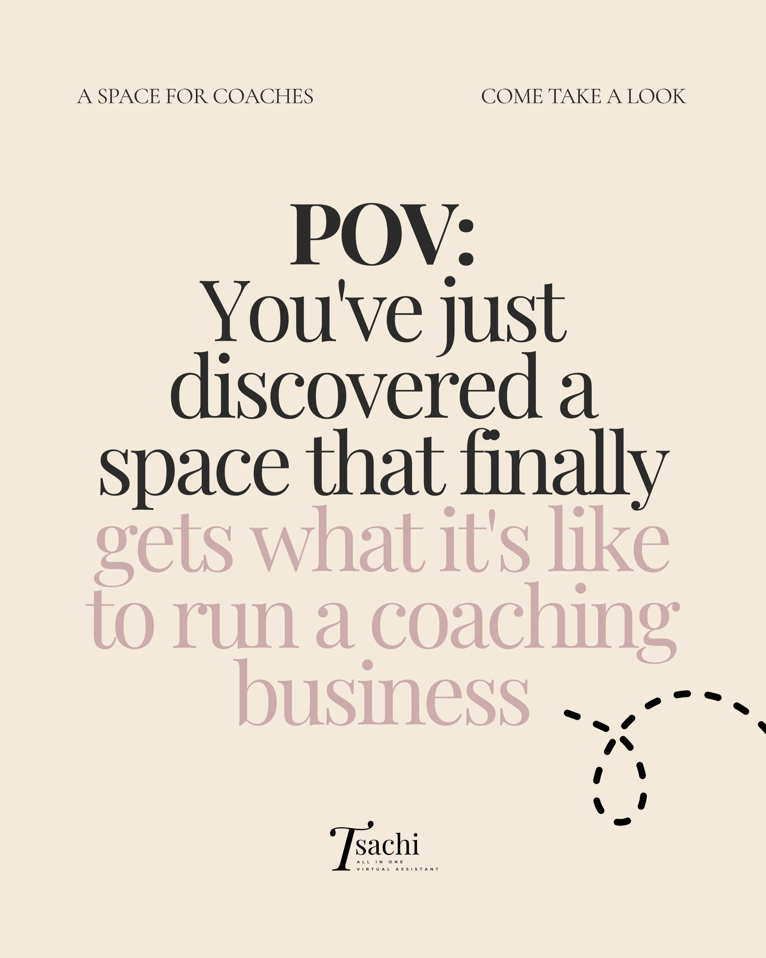 You&rsquo;ve found it! A space that actually gets what it&rsquo;s like to run a coaching business&nbsp;🧚&zwj;♀️

My website isn&rsquo;t just a place to tell you what I do. It&rsquo;s a place to get a feel for how I can support you and, more importan