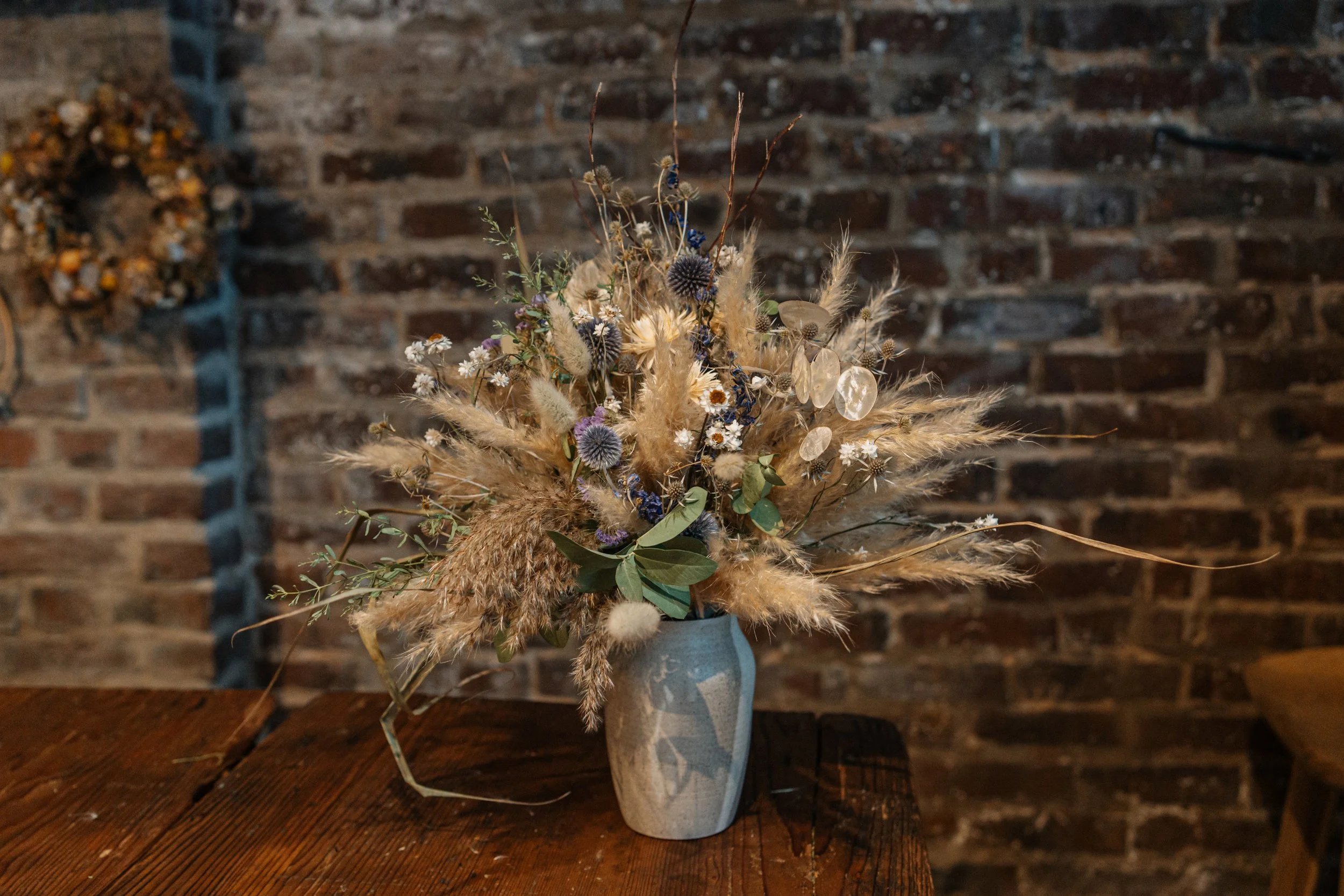 Trockenblumenstrauß - Üppiger Strauß aus haltbaren Blumen