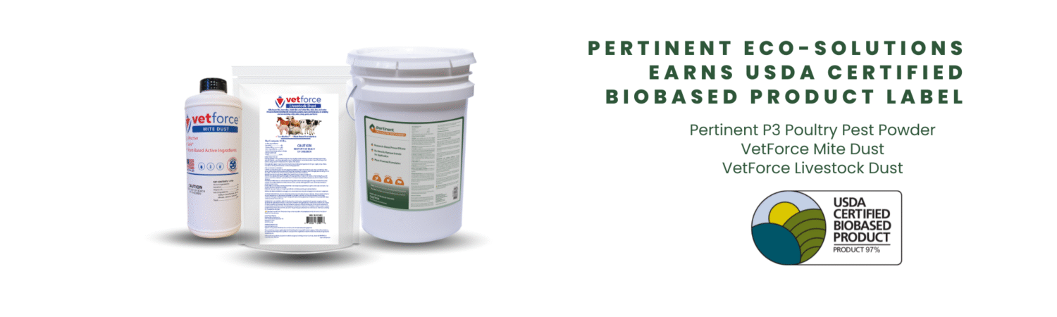 Announcing Pertinent Eco-Solutions USDA Certified Biobased Product Label Approval