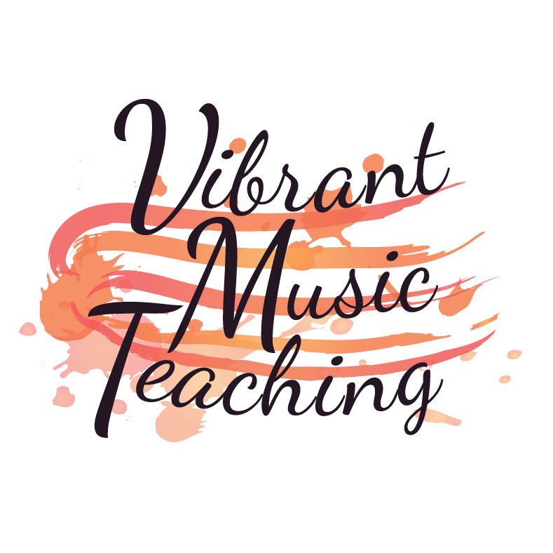 Vibrant Music Teaching badge. 