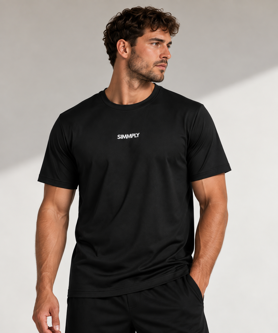 SIMMPLY Men's Essential T-Shirt – Black