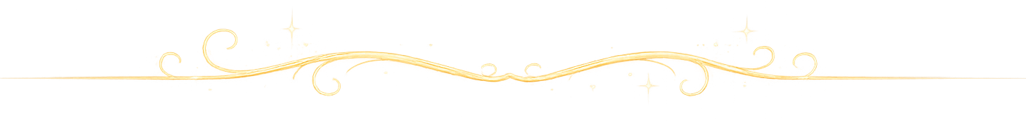 Golden decorative banner with elegant swirl patterns and a shiny, ornate design.
