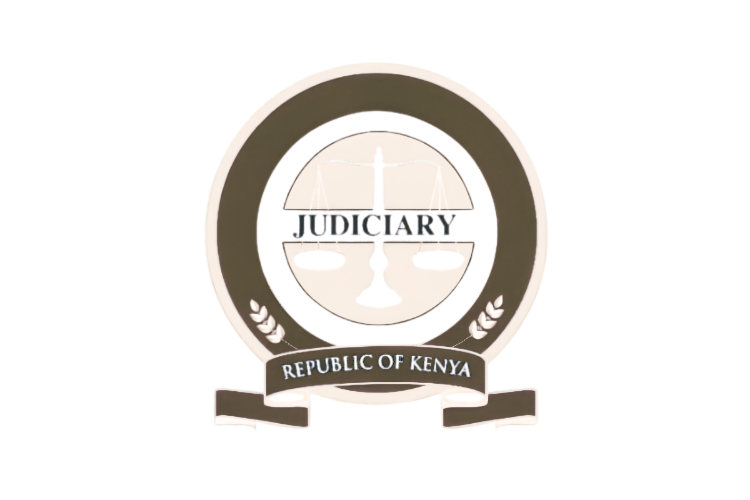 Official emblem of Kenya featuring a human face with stylized features, surrounded by a circular frame with the text "REPUBLIC OF KENYA" at the bottom.