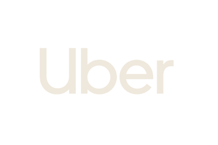 Uber logo with black background and white text.