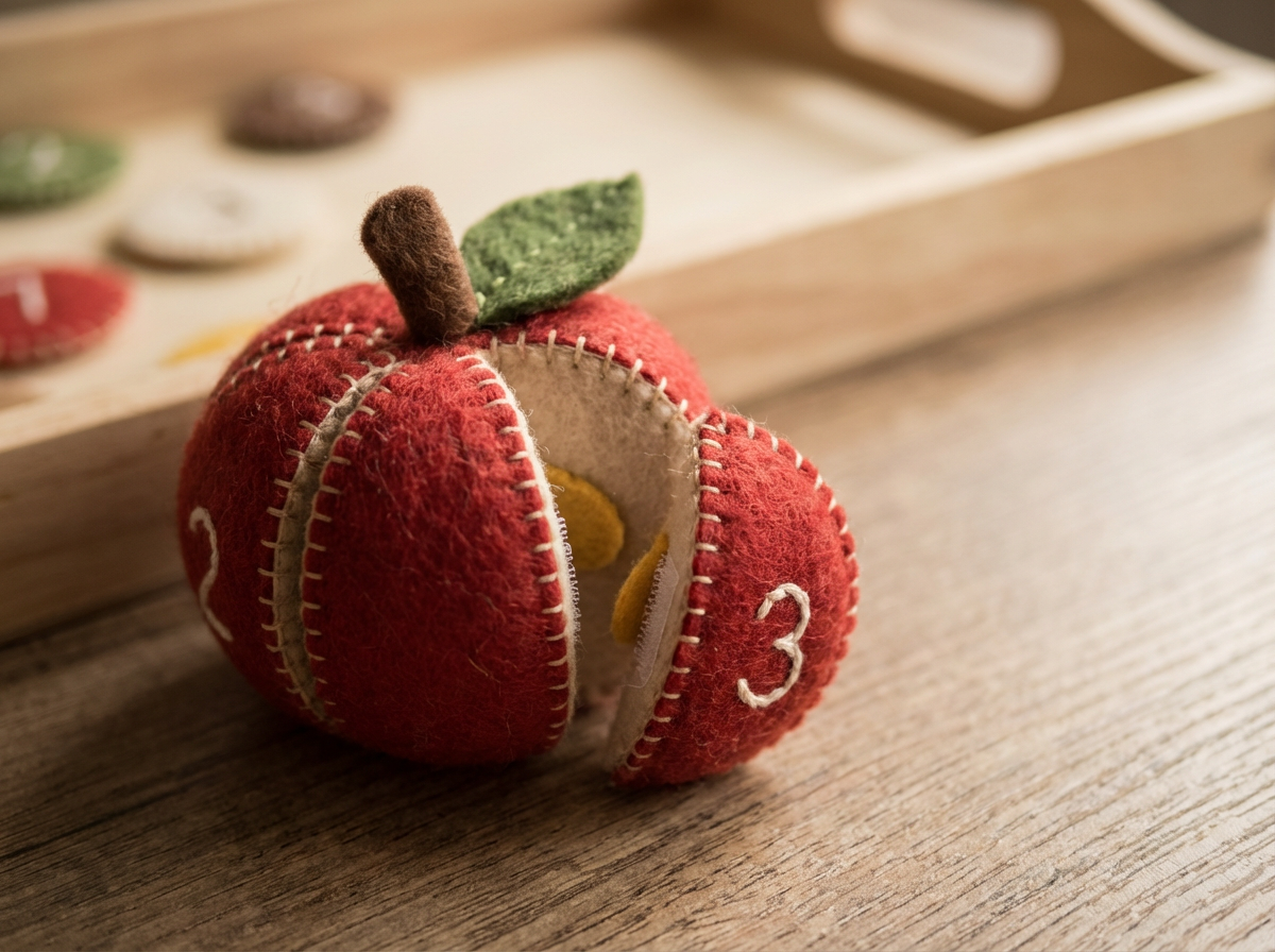 Felt Counting Apple