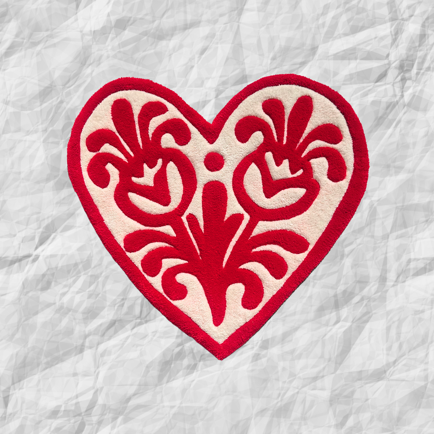 Floral Heart Rug