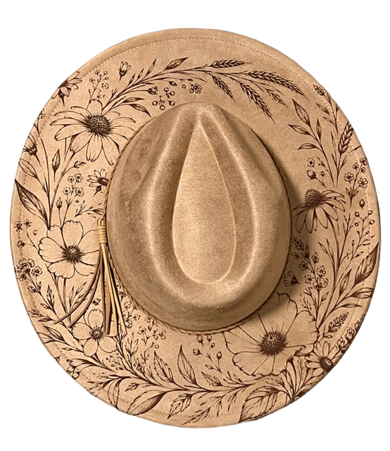 Bulk Laser Engraved Hats for Painting Parties -4 Hats Included