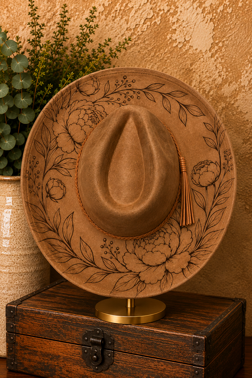 Bulk Laser Engraved Hats for Painting Parties -4 Hats Included