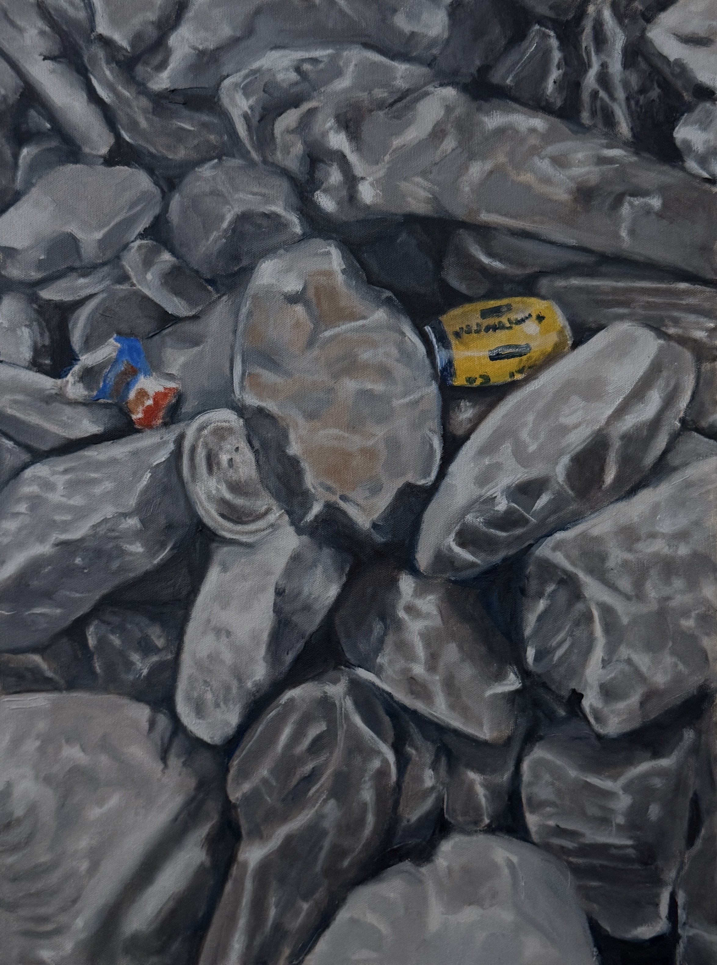 Trash Rocks 1
Oil on canvas
18 × 20"
$650