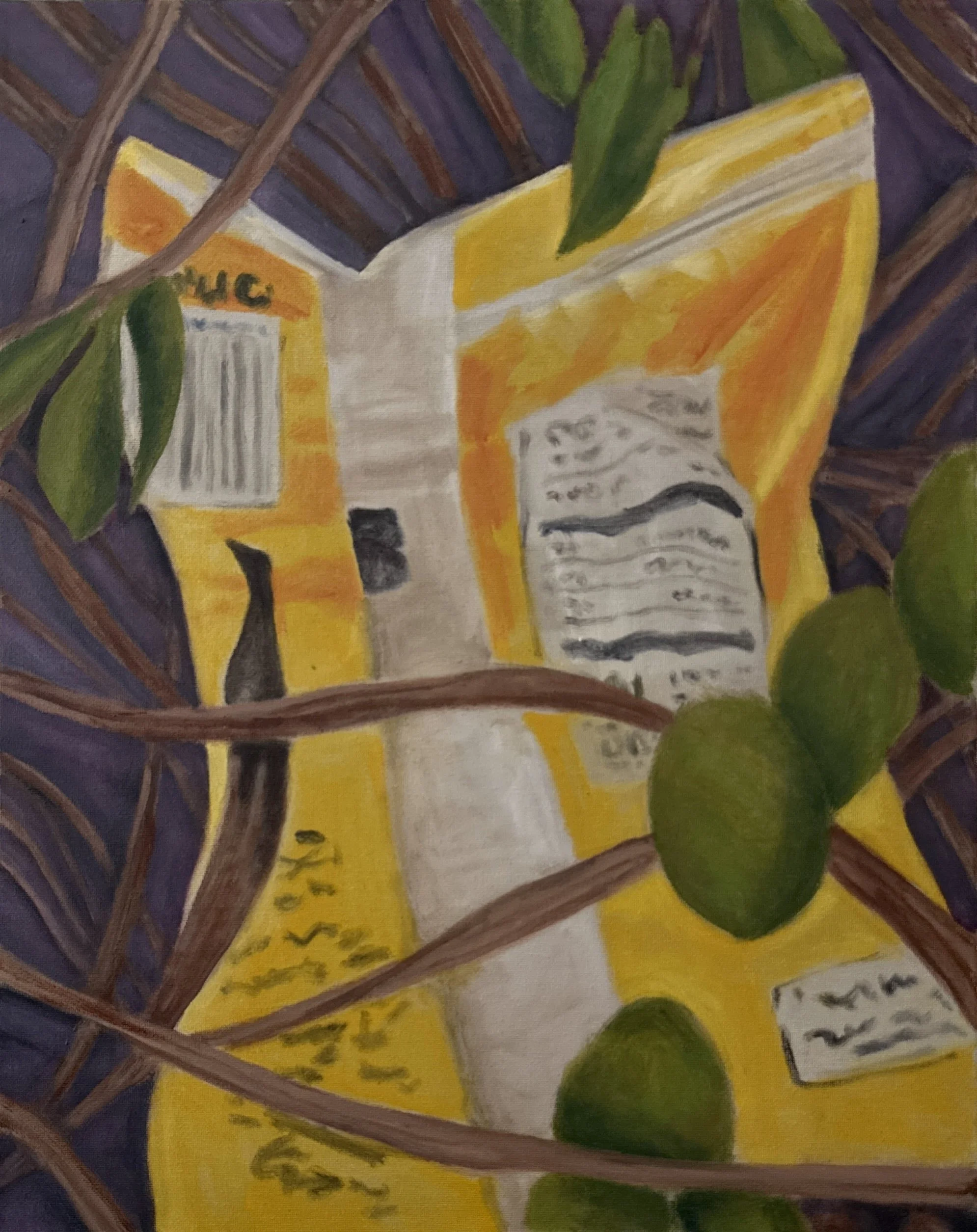 Littered Lay’s
Oil on canvas
16 × 20"
$500