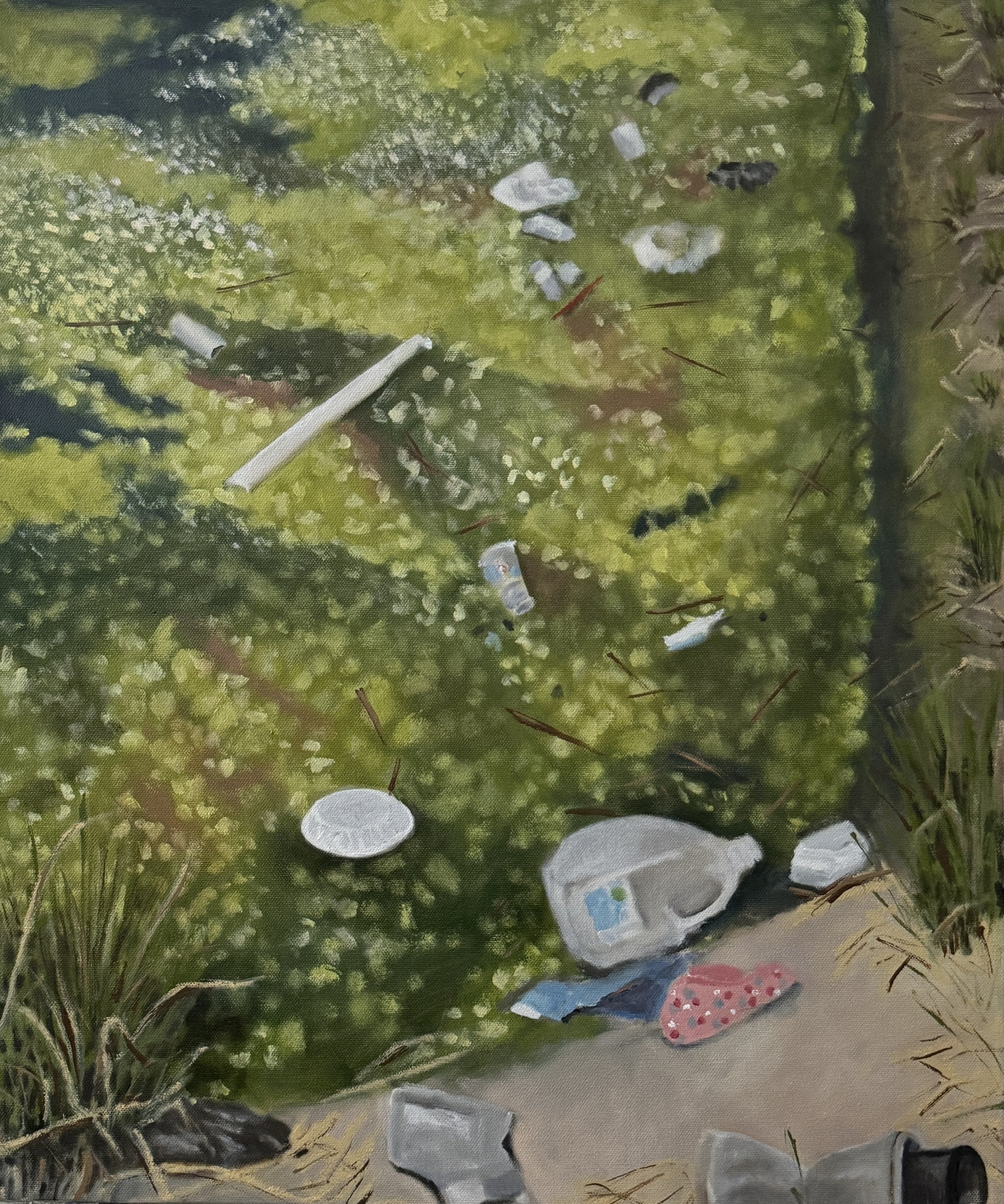 Trash Swamp 3
Oil on canvas
20 × 24"
$800