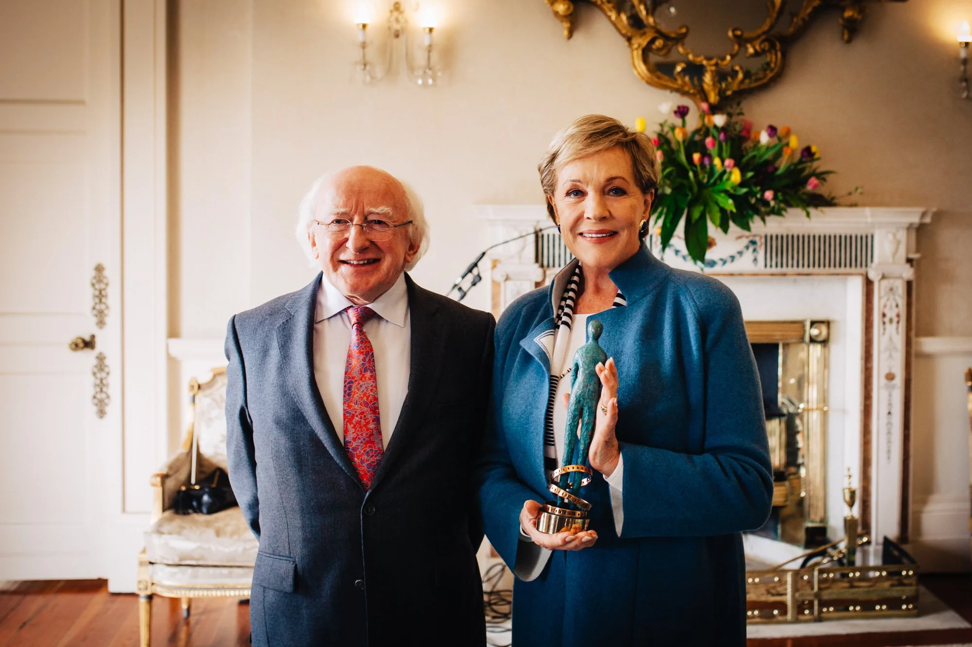 Michael D Higgins & Julie Andrews