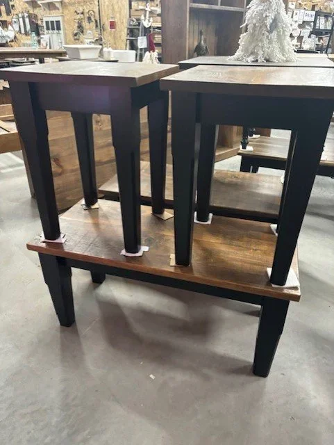 end tables with tapered legs