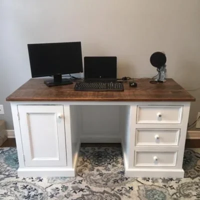 6 foot double pedestal desk