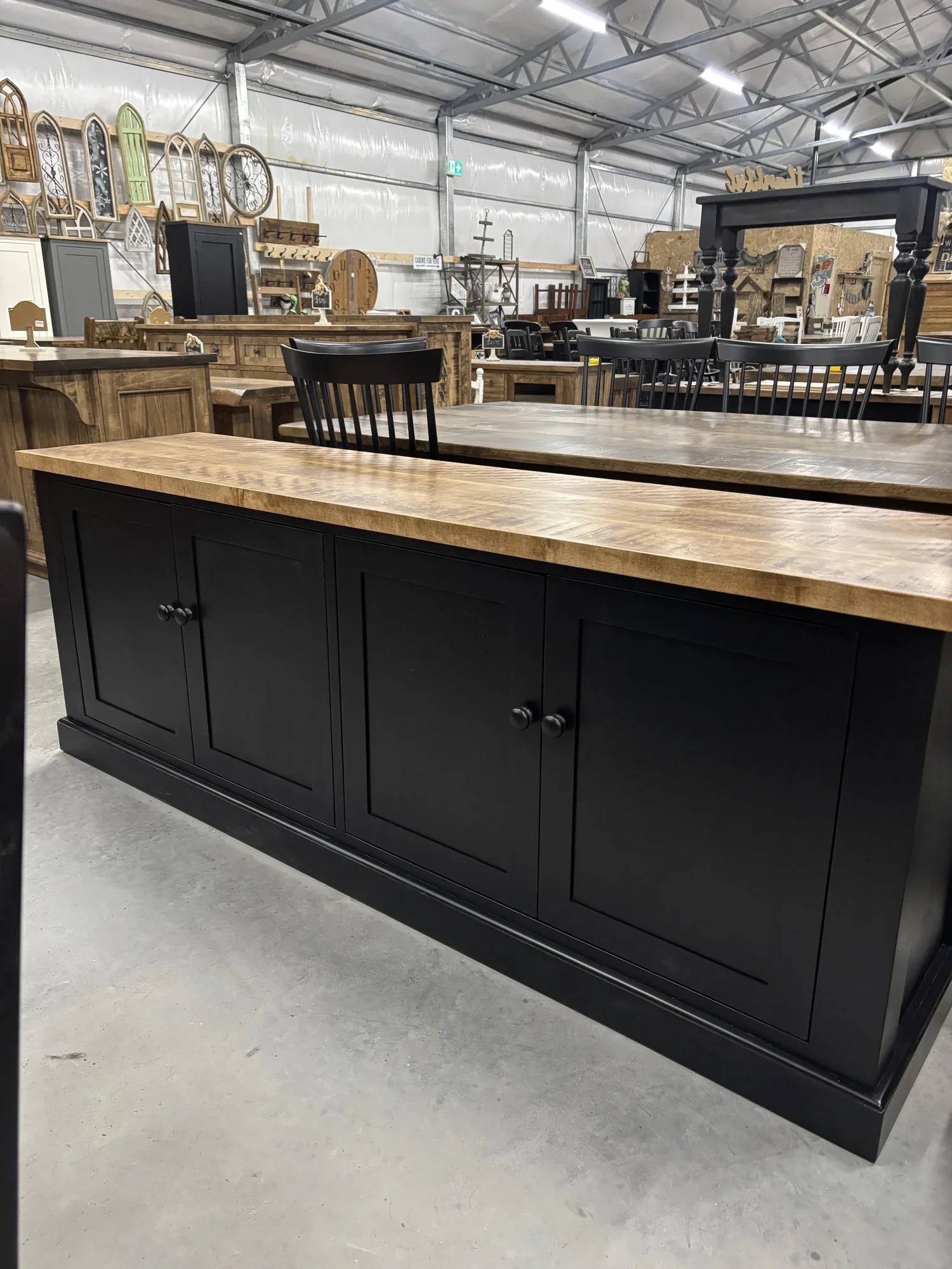 Solid maple 4 door sideboard
