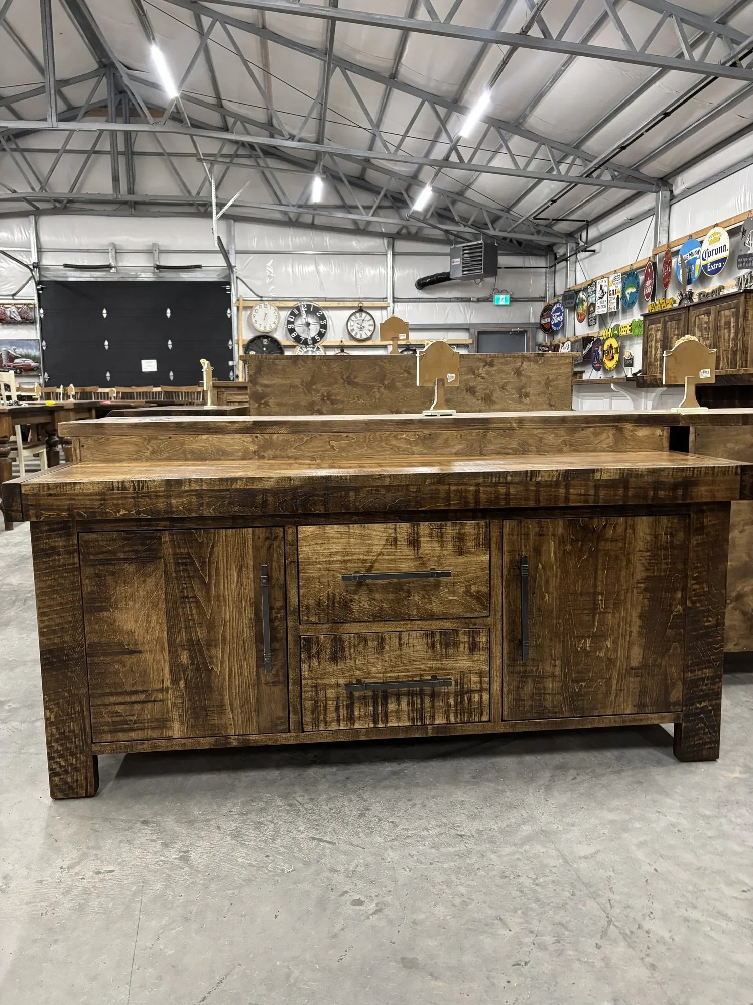 New Rustic Collection all stained  Tv stand 2 door 2 drawer