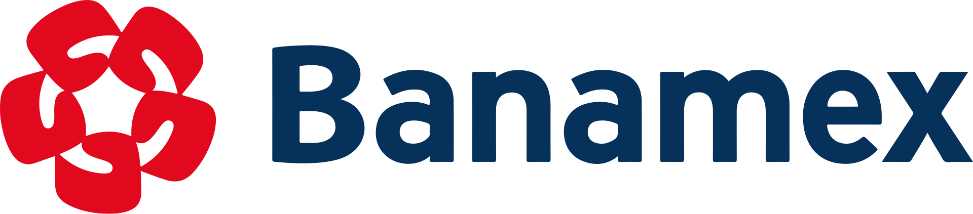 The Banamex logo featuring a red intertwined design beside the word 'Banamex' in blue.