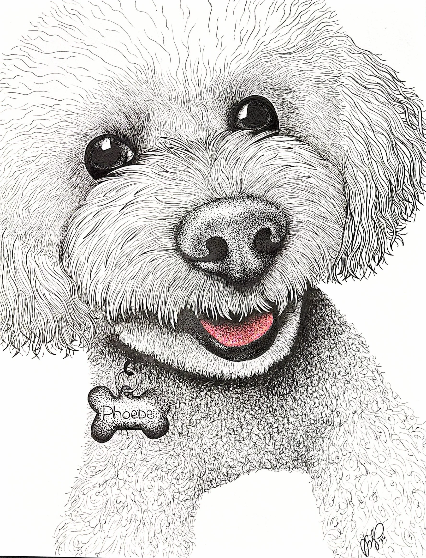 Phoebe - Custom Memorial Pet Portrait
