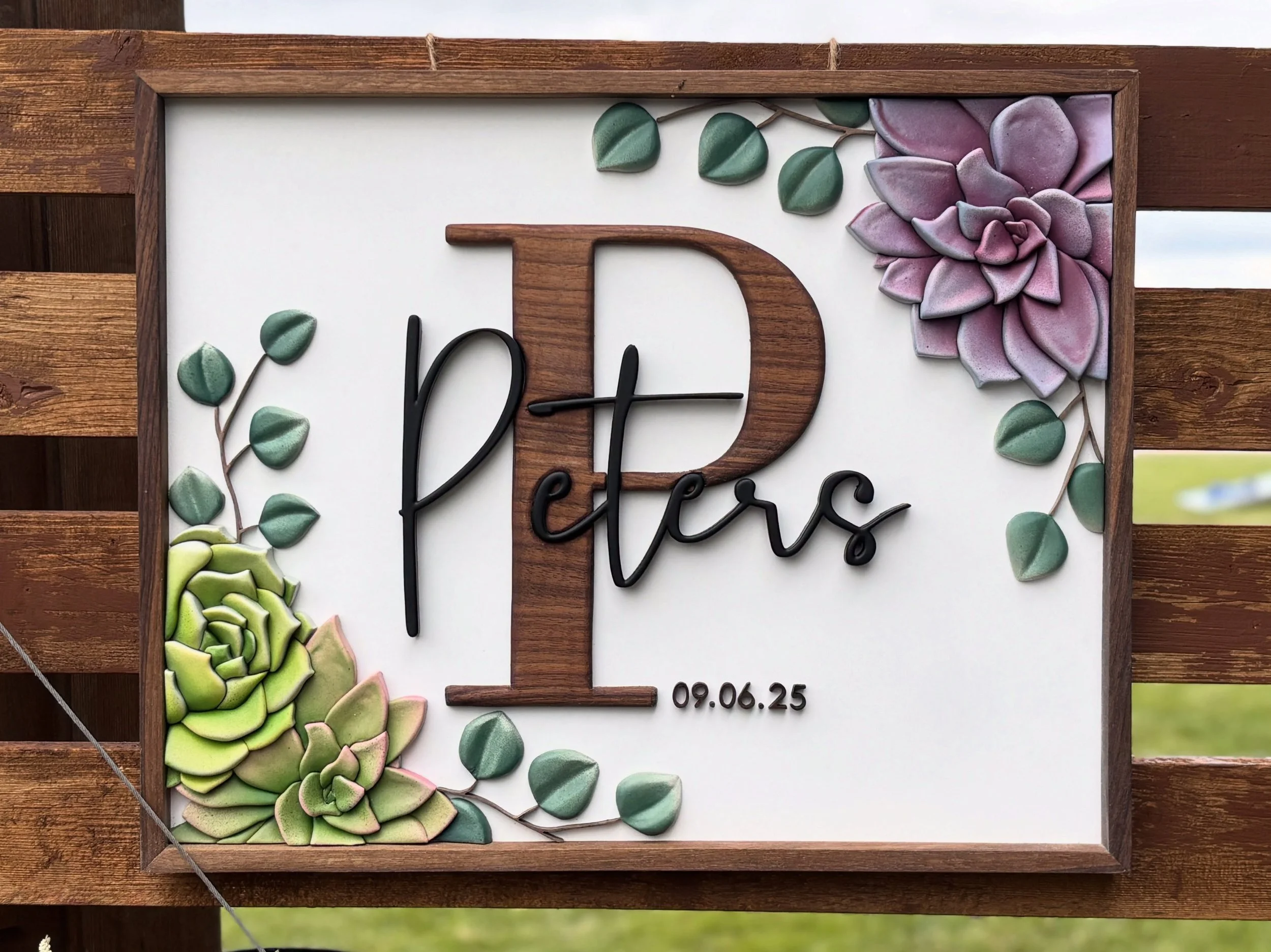 Happy belated one year anniversary to this sign I made for my sister and brother-in-law&hellip; two days late, which feels appropriate seeing as how it still isn&rsquo;t hanging in their house. A full year. Just sitting there. 

Anyway, glad I spent 