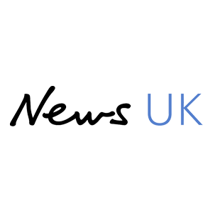 Logo with the words 'News UK' in stylized text.