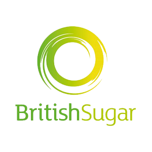 Logo of British Sugar featuring a green and yellow circular design with the company name beneath.