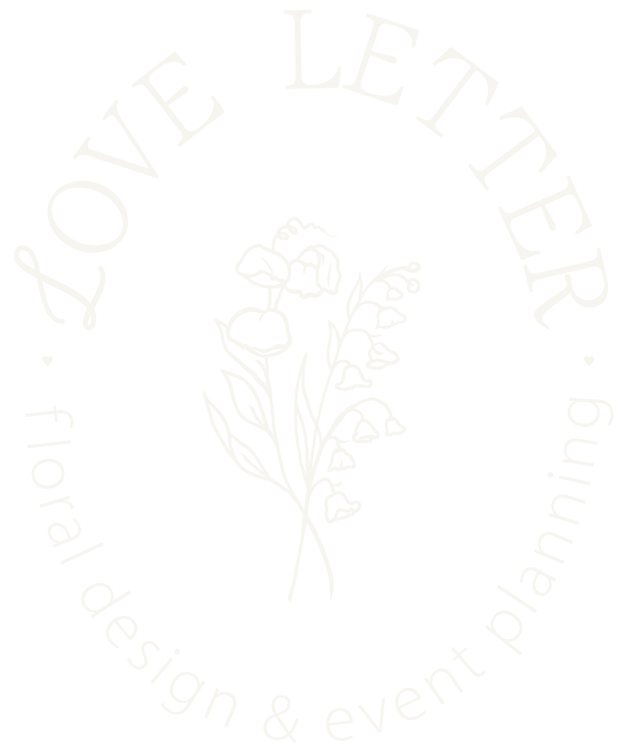 Love Letter Floral & Events oval logo