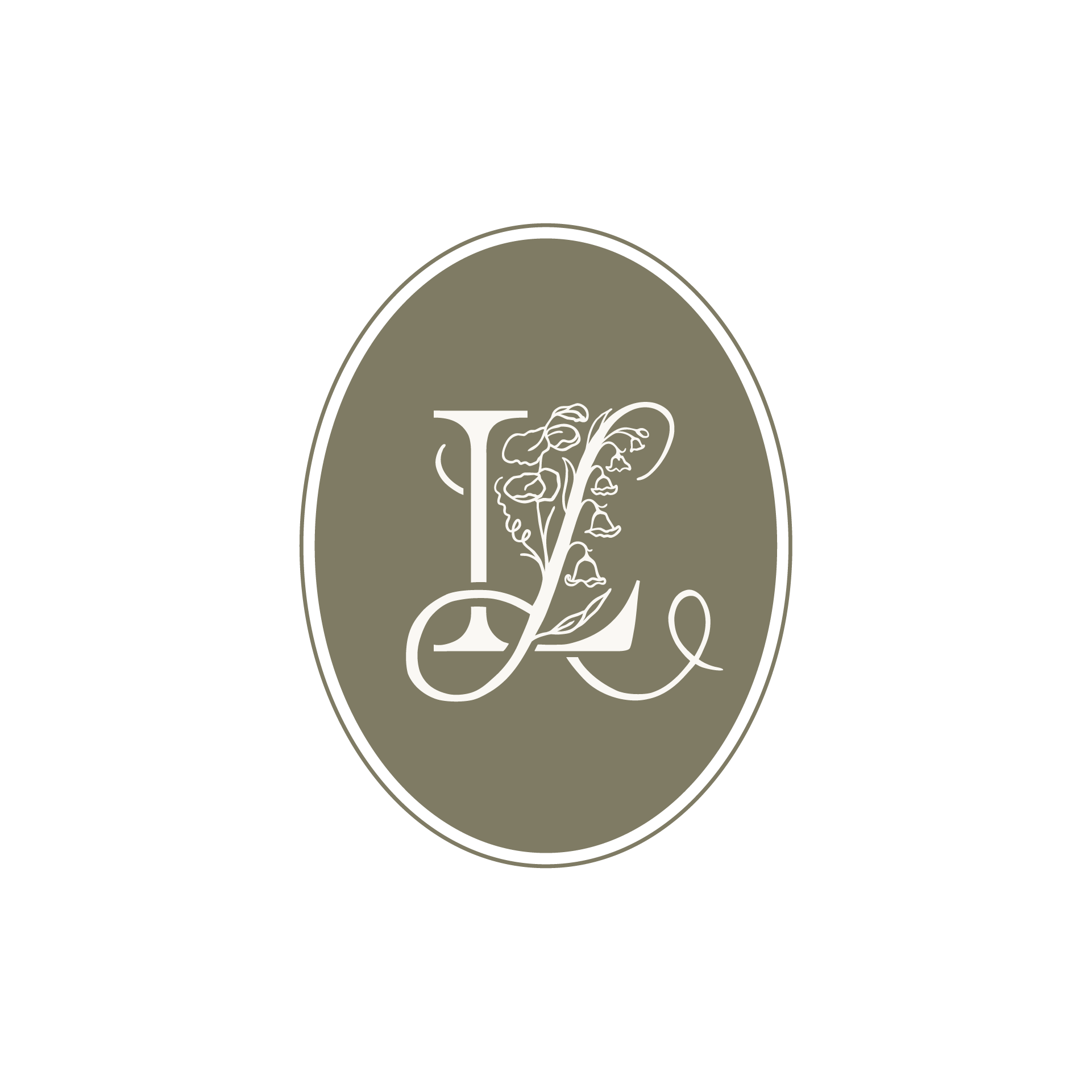 LL monogram icon part of Love Letter Floral and Events in Seattle branding