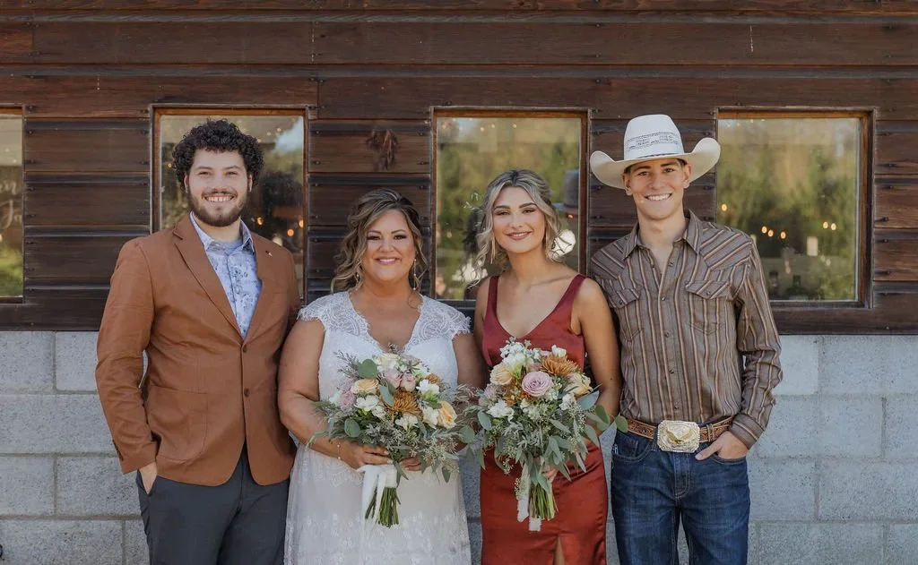 Owner Carey Jean with family at her wedding