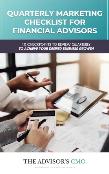 Marketing for financial advisors checklist for quarterly reviews ebook