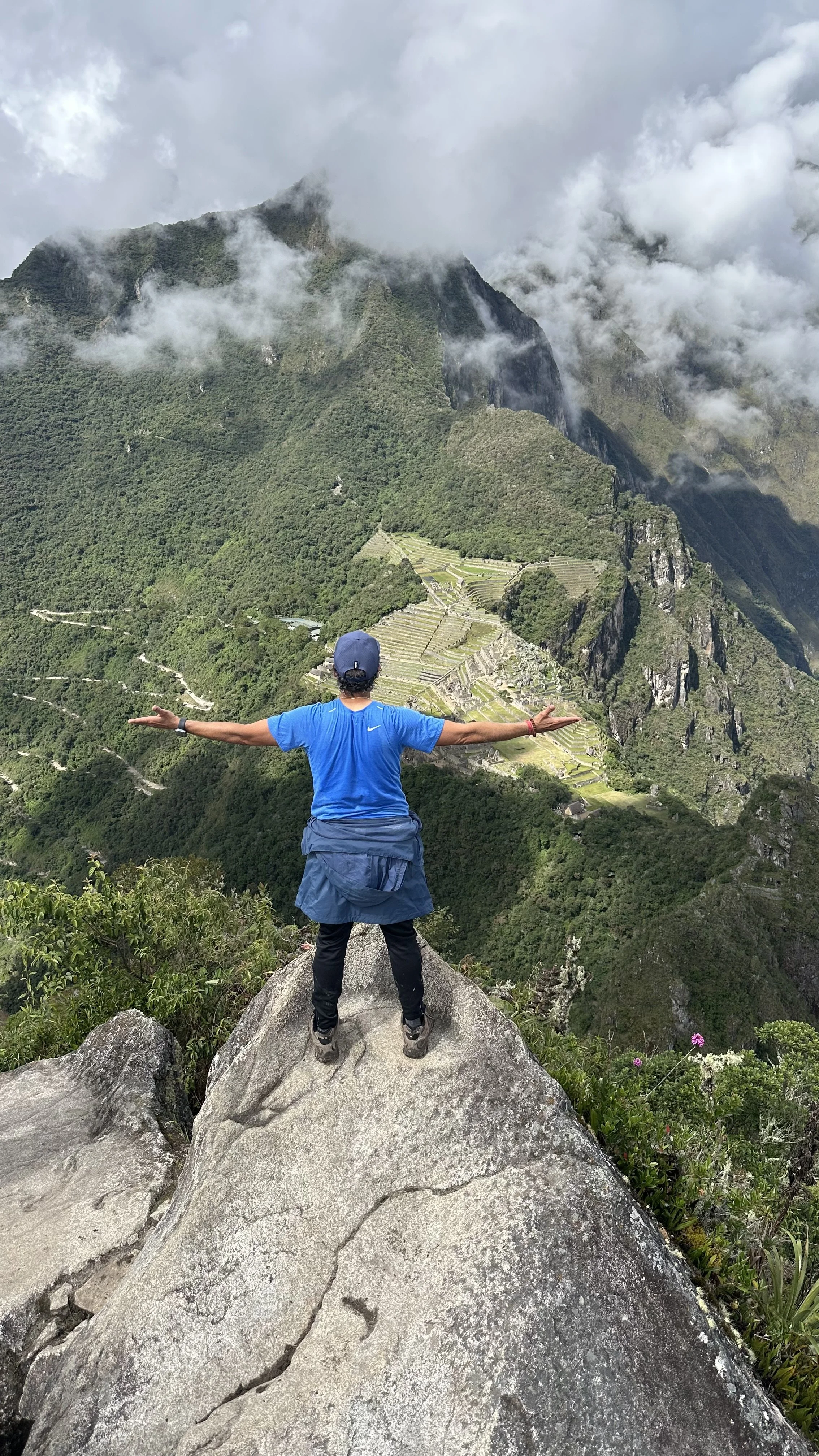 View of Machu Picchu from the summit of Huayna Picchu