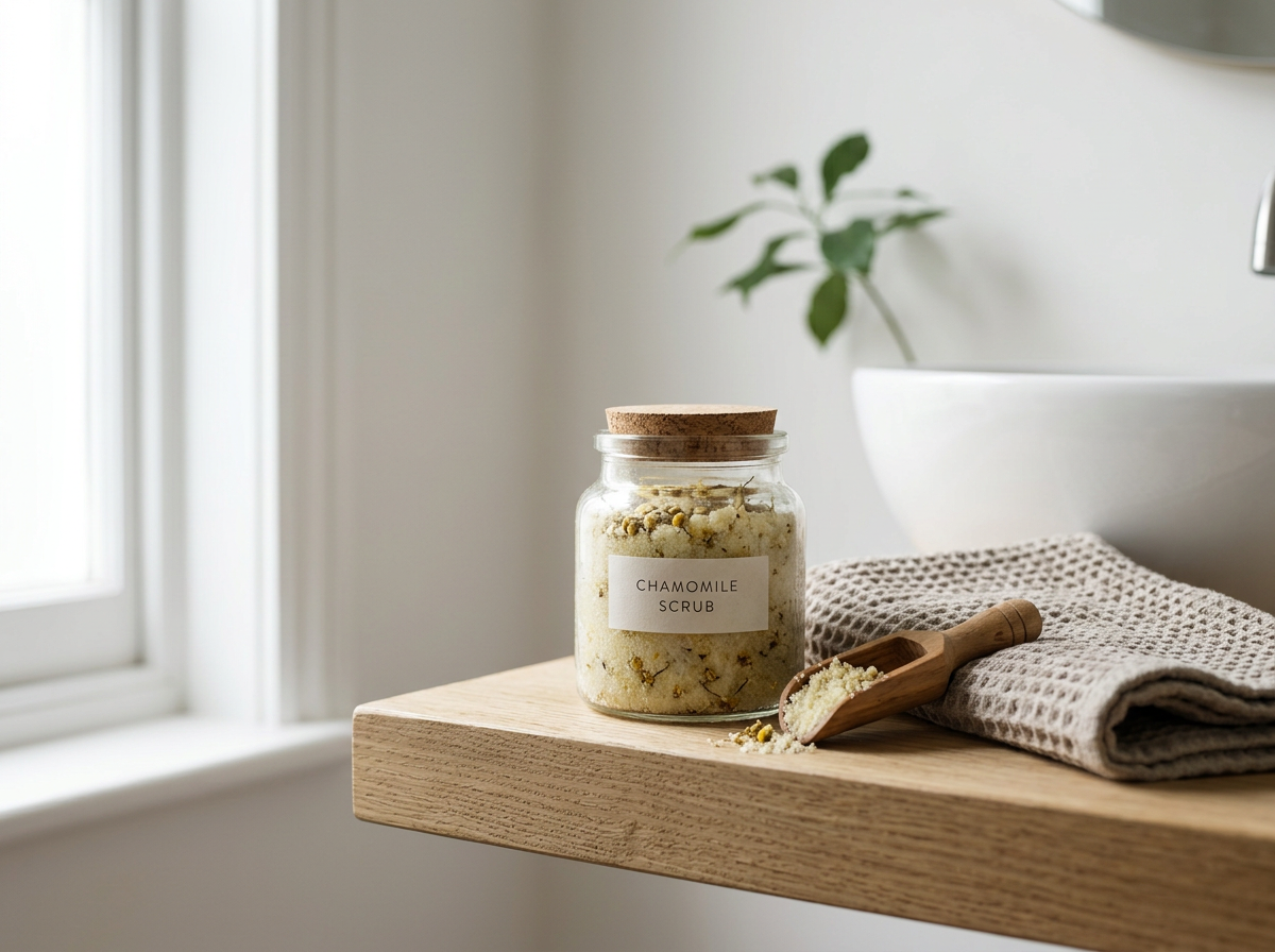 Chamomile, Goat Milk Foaming Sugar Scrub