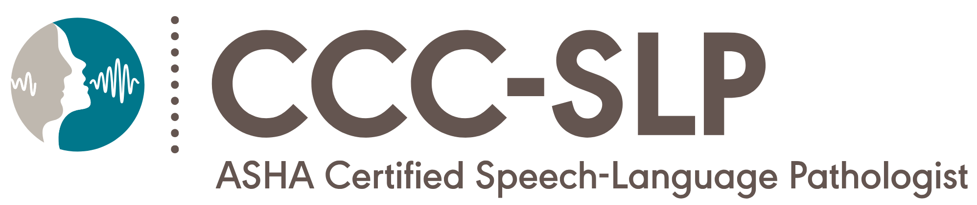 ASHA CCC-SLP logo, ASHA certified speech therapist in Bethesda, MD