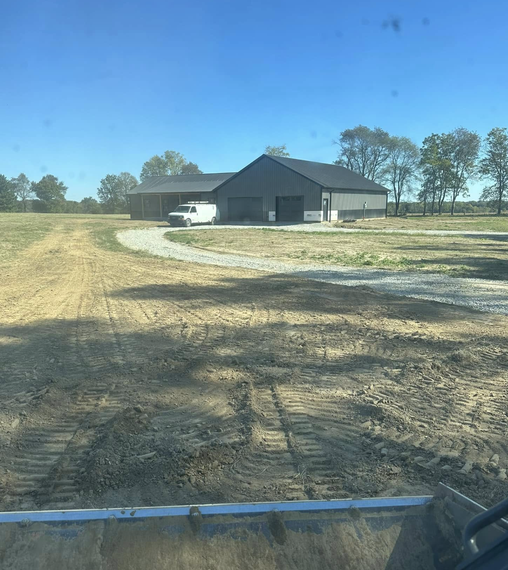 Pond construction and excavation services by On Grade LLC in Central Indiana