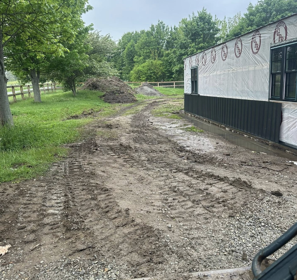 Professional pond excavation and construction by On Grade LLC in Central Indiana