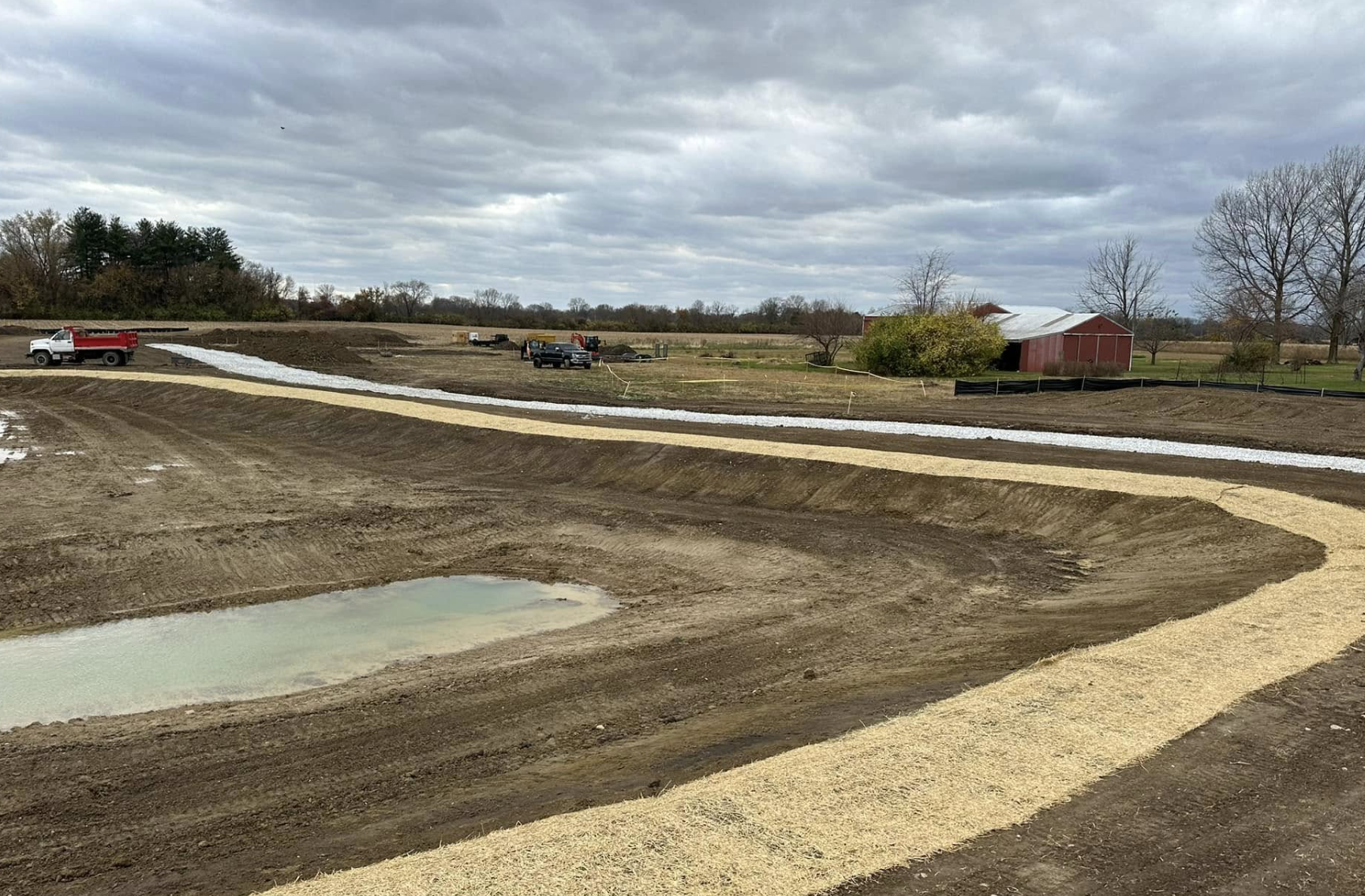 Excavation contractor preparing land for a new home in Greencastle, IN