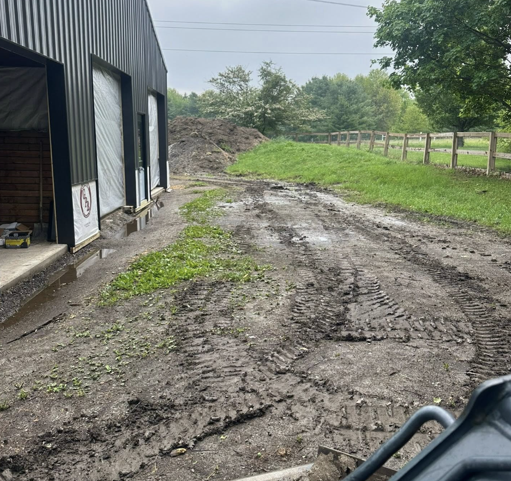 Land clearing contractor preparing property for construction in Indianapolis, IN