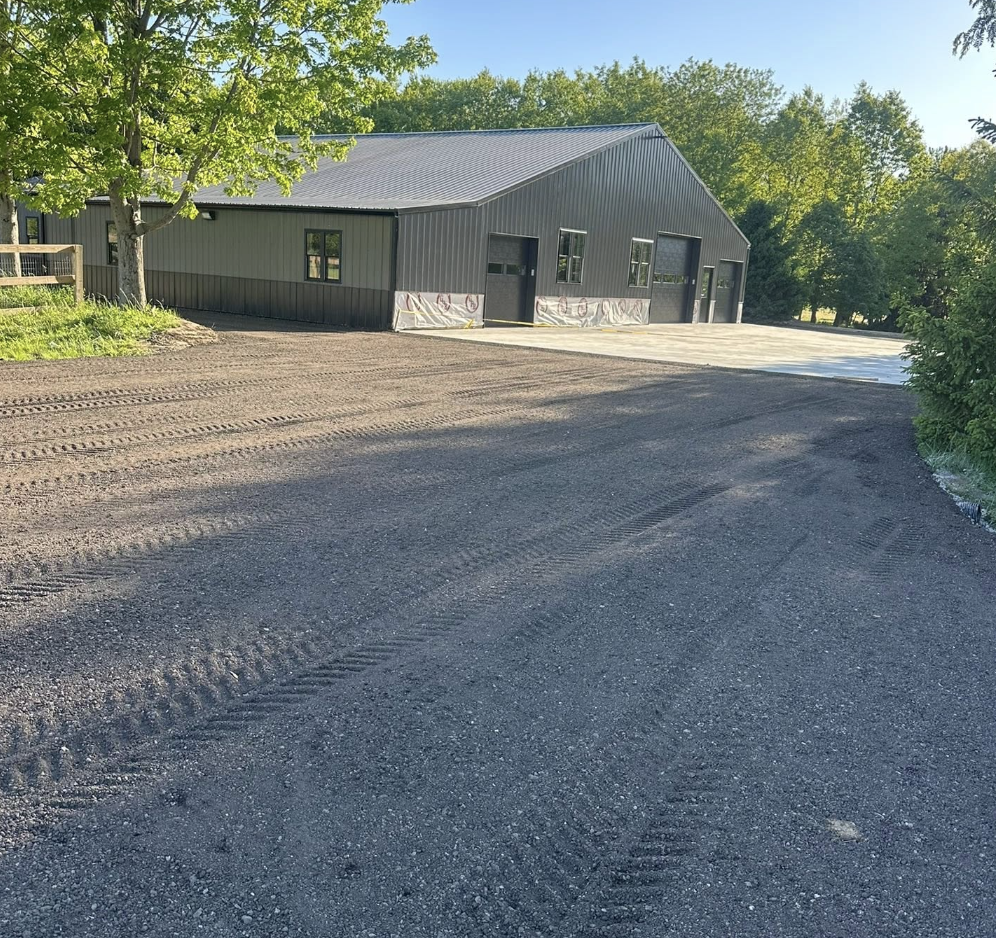 Excavation and earthmoving services for residential property in Greencastle, IN