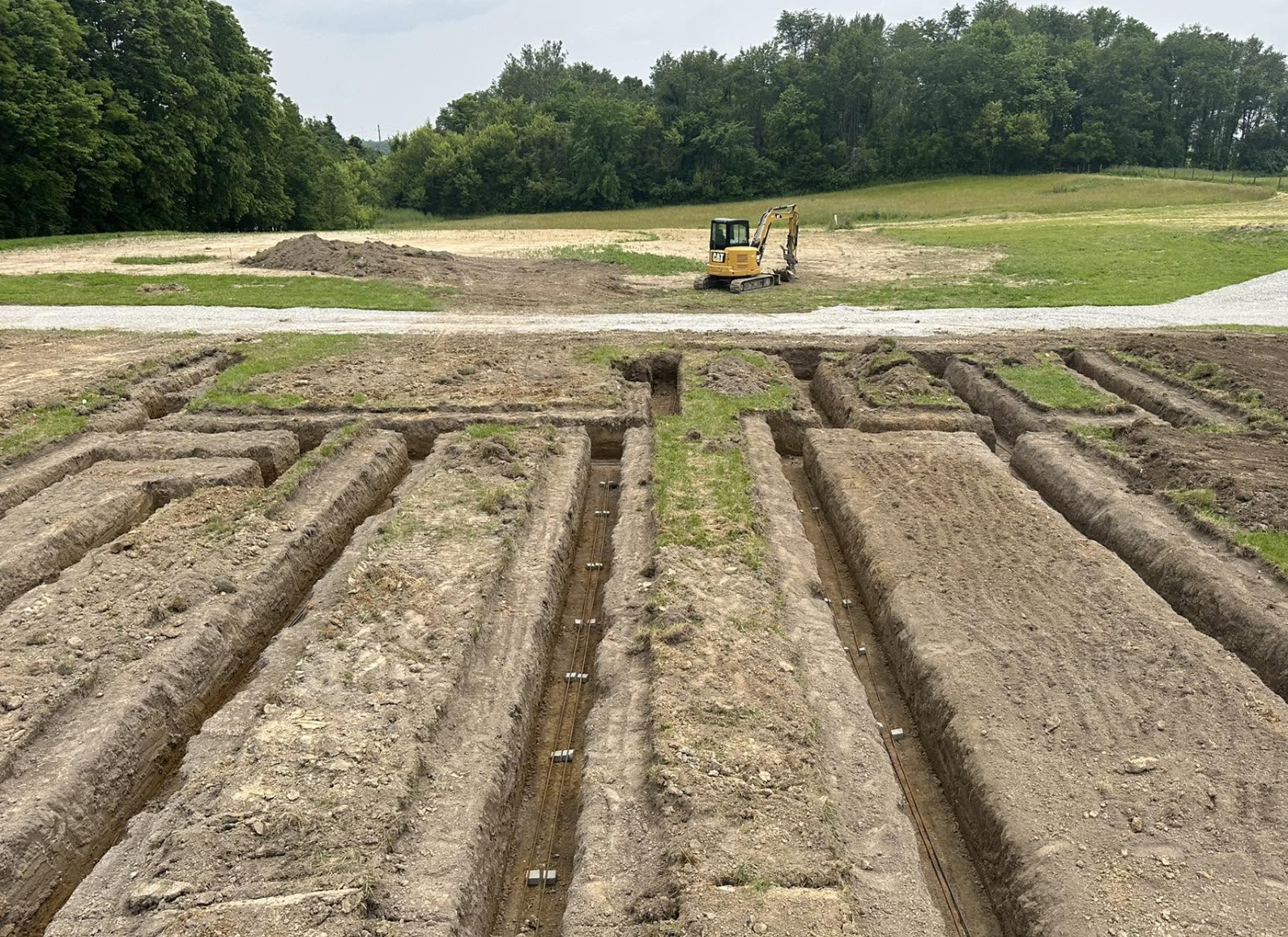 Heavy equipment excavation and site work by On Grade LLC in Indianapolis, IN