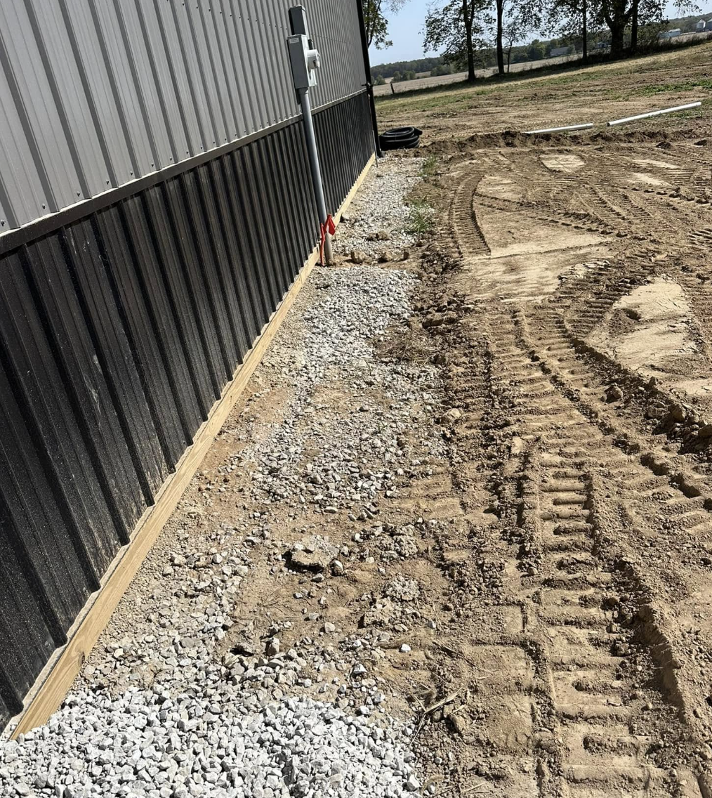 Residential land clearing and grading project in Greenwood, Indiana