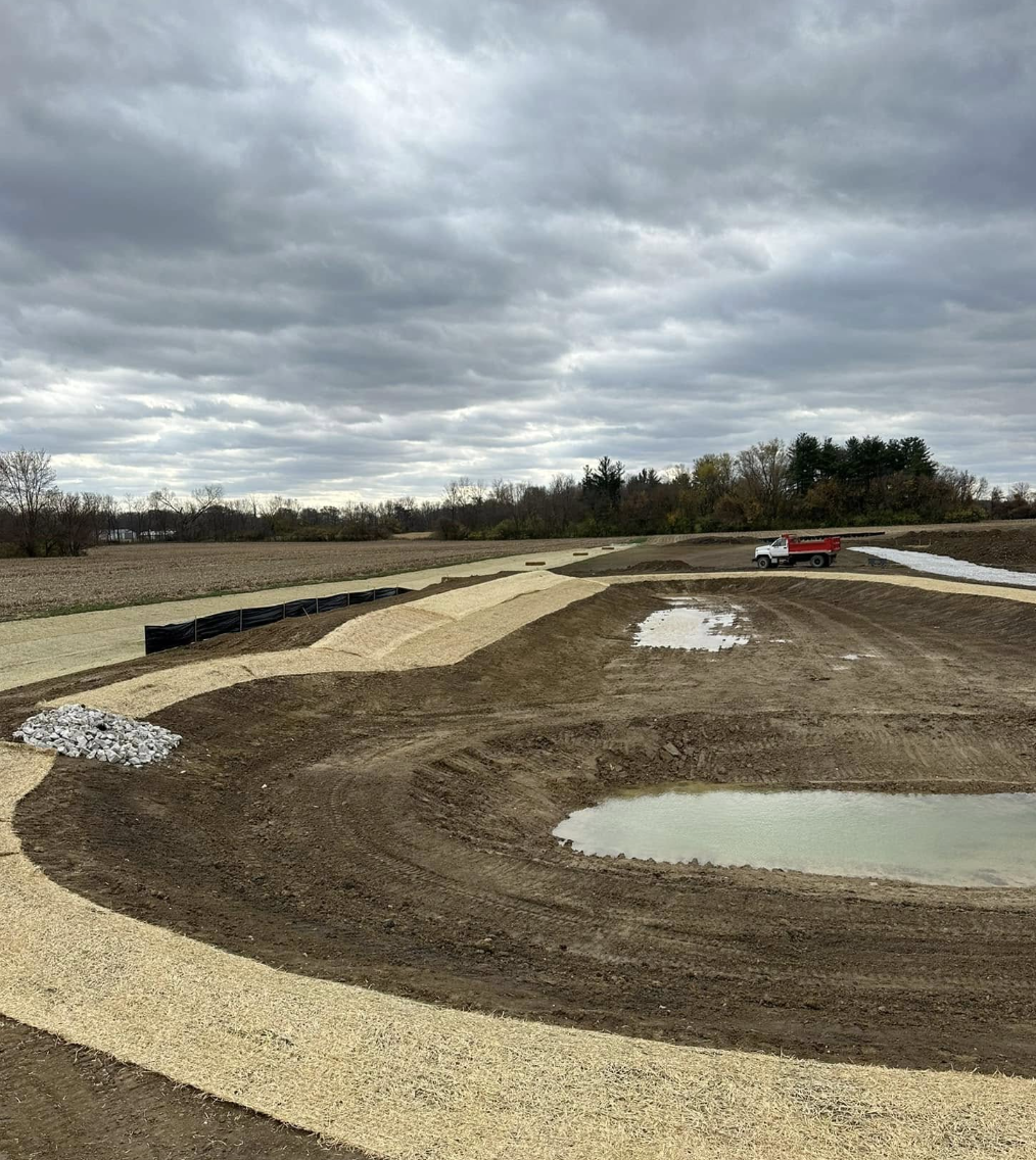 On Grade LLC drainage and utility trench excavation in Indianapolis, Indiana