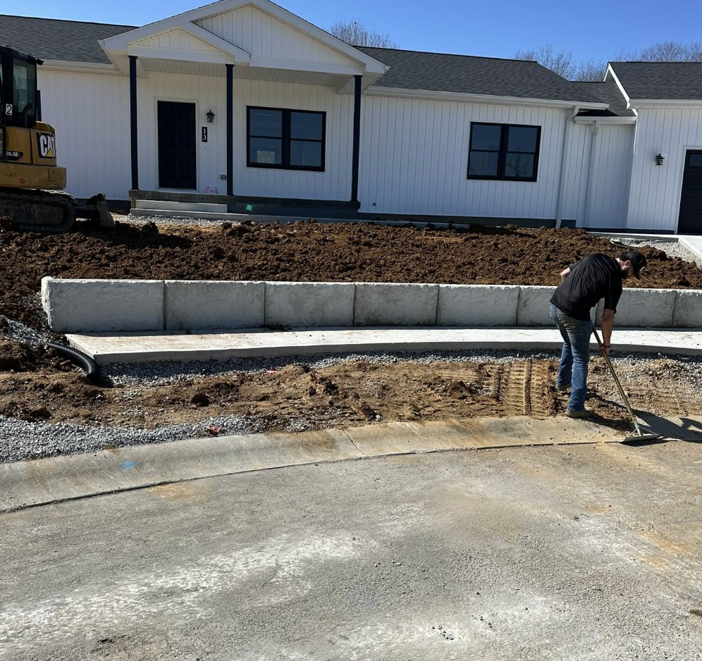 Drainage installation and excavation project in Plainfield, Indiana