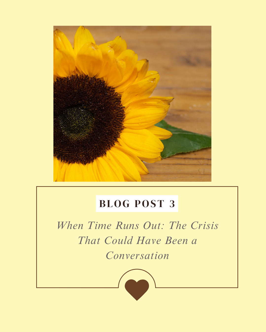 When Time Runs Out: The Crisis That Could Have Been a Conversation