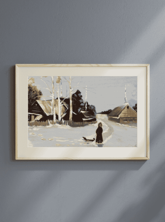Winter in a Ukrainian village