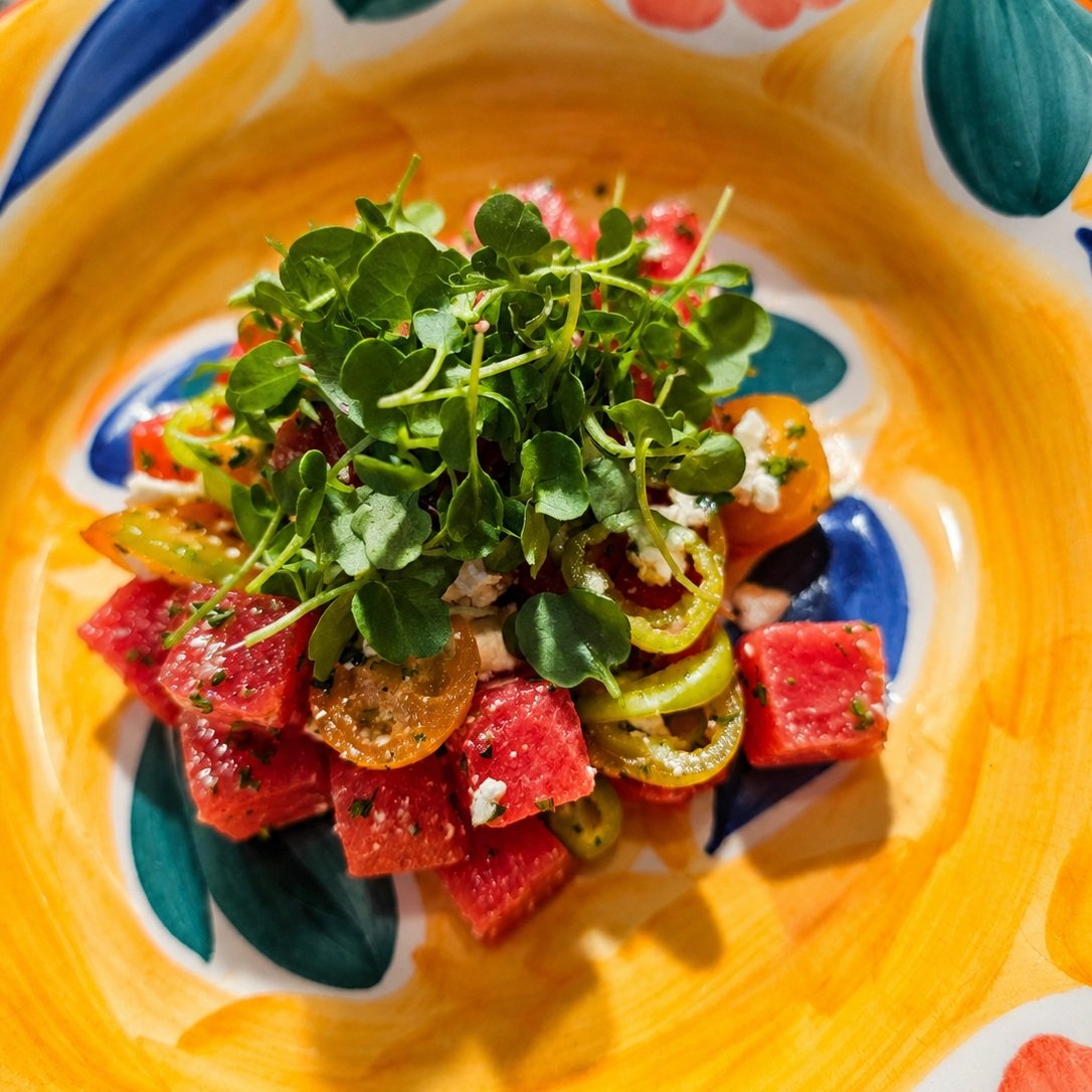 Watermelon and Tomato Salad
