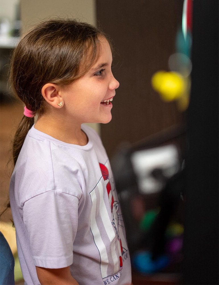 Girl Making Progress | Vision Development Center