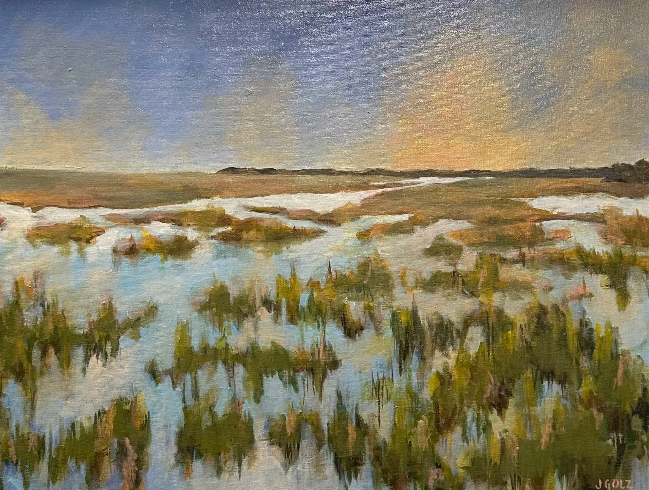 "Coastal Calm" 18x24" Golf frame $425